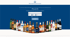 Desktop Screenshot of pernod-ricard-india.com